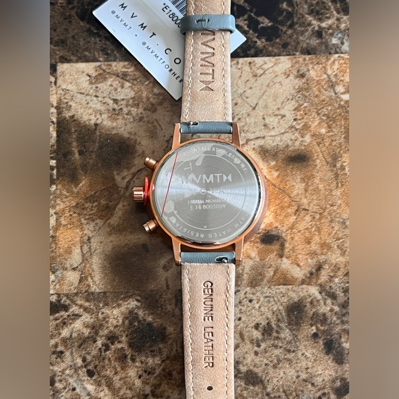 MVMT Nova Dorado FC01-RGGR Women's Watch Rose Gold / Grey Leather - Picture 8 of 9